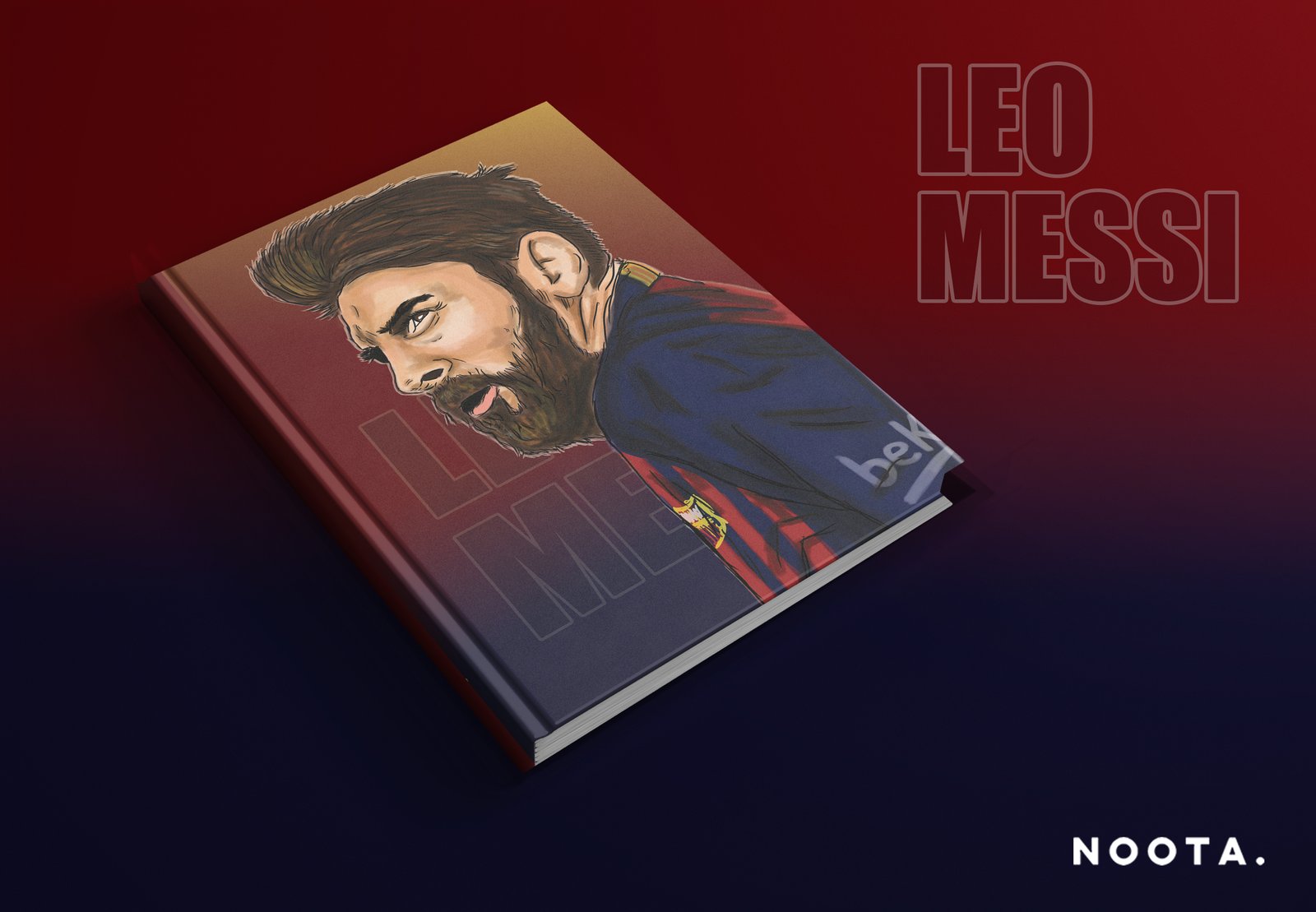 Leo Messi A5 Lined Notebook